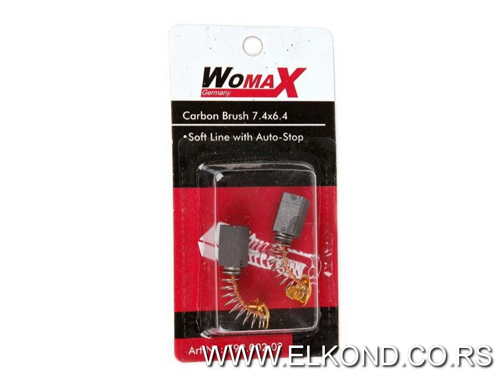 Ugljena četkica 6.4x7.4mm WOMAX 2/1 set